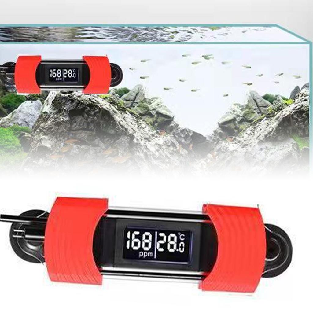 Fish Tank Thermometer HD Digital Display USB Powered Waterproof Calibration Type Aquarium