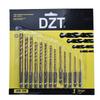 13-Piece Titanium-Coated High-Speed Steel Twist Drill Bit Set, Hex Shank, 1.5-6.5mm for Sheet Metal
