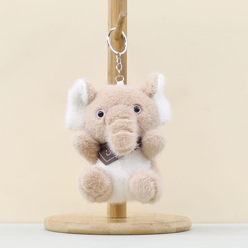 Plush Blue Elephant Toy With Pp Cotton Filling Soft Short Fur For Kids Idea Gift