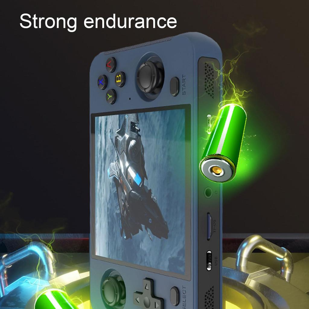 R40S Retro Handheld Game Console IPS Screen Mini Retro Video Console with Over 4000mAh Portable Handheld Retro Game Console - 4-inch 10,000 Built-in