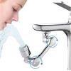 Universal 1080 Degree Swivel Robotic Arm Chrome Modern Bathroom Extension Faucet with Rotatable Spout Water Saving Shower Heads