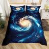 Galaxy Bettwäsche Set Einzelgröße Kinder Sternenhimmel Bettbezug Set für Jungen Mädchen Teenager Geheimnisvoller Weltraum Bettbezug