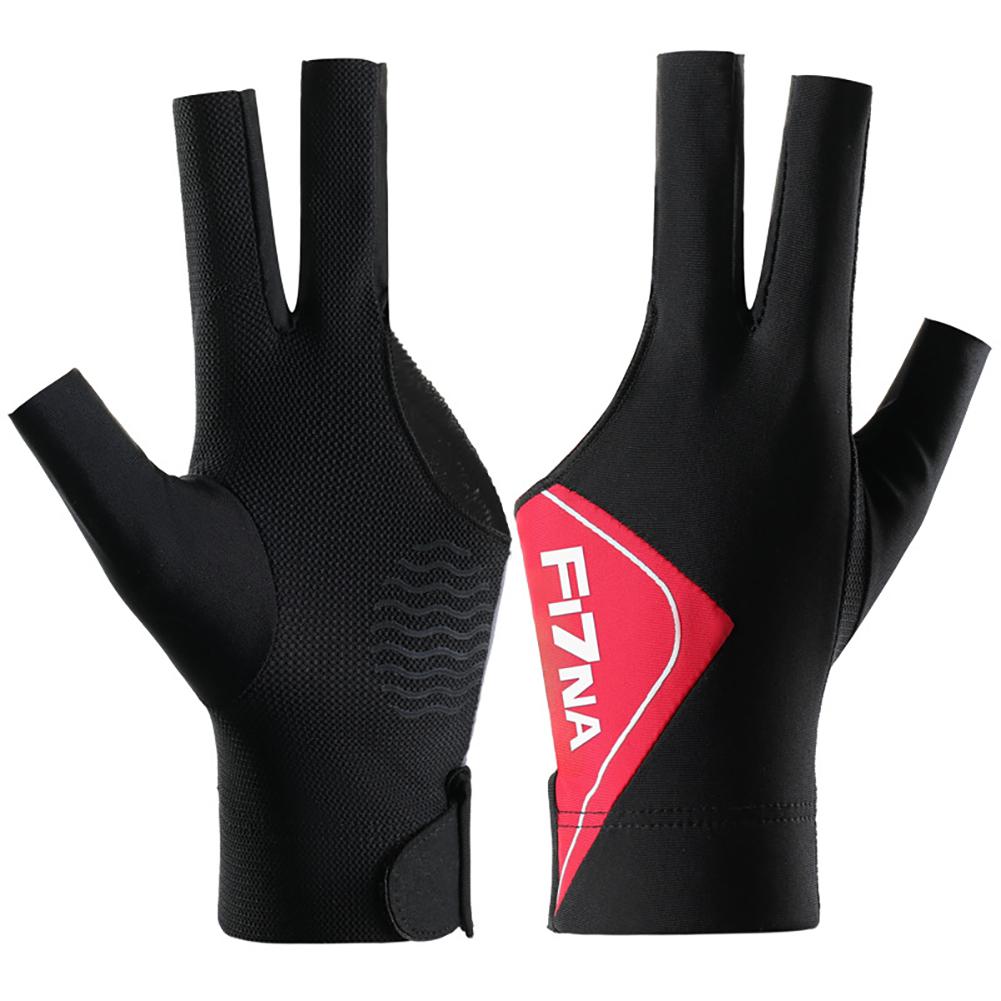 1PC Professional High-Elasticity Billiards Gloves For Left Hand Anti-Slip Breathable Three-Finger Snooker Gloves Billiards Accessories