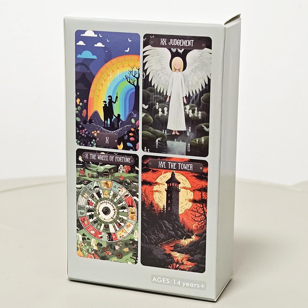 Originální umělecké dílo Strange World Tarot 78 ks tarotových karet založených na systému Rider Waite 10,3*6cm