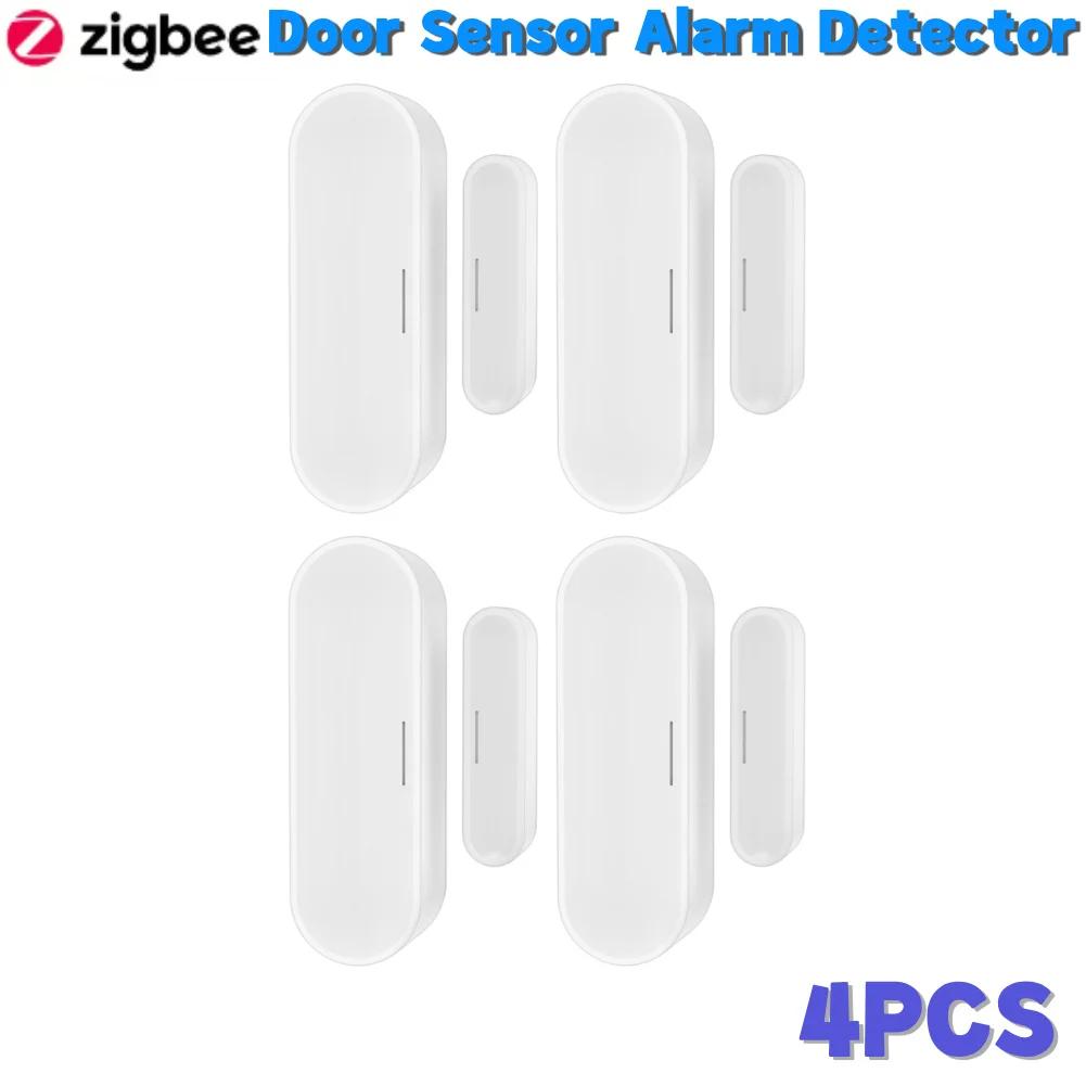 Tuya APP Door Sensor USB Powered ZigBee Window Door Gate Sensor 2.4GHz Wireless Window Door Gate Sensor Detector for Home Office
