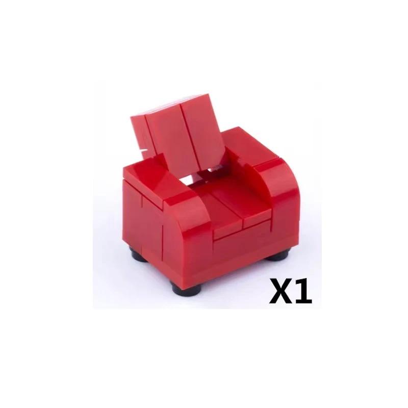 

Набор аксессуаров для городских строительных блоков Маджонг-машина Игровая консоль Мебель Диван-кровать Пианино Холодильник Игрушка Мини-кирпичики Флорист