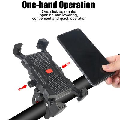 Support de téléphone rotatif réglable à 360° pour vélo, moto, support de navigation GPS à verrouillage automatique pour iPhone Samsung Huawei