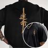 Japanese Sword Print Tshirts Unisex Summer High Street Casual Harajuku Fashion Punk Tops Crew Neck Short Sleeve Cotton Tshirts