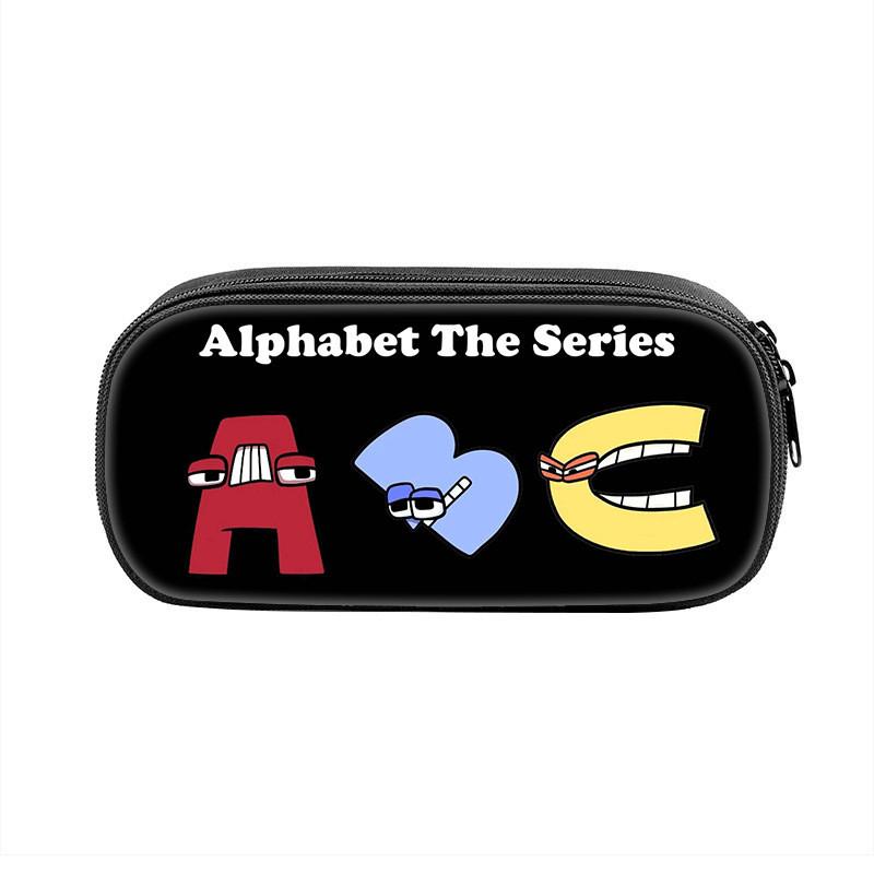 Alphabet Lore Pencil Case With Nylon Material For Students And Kids