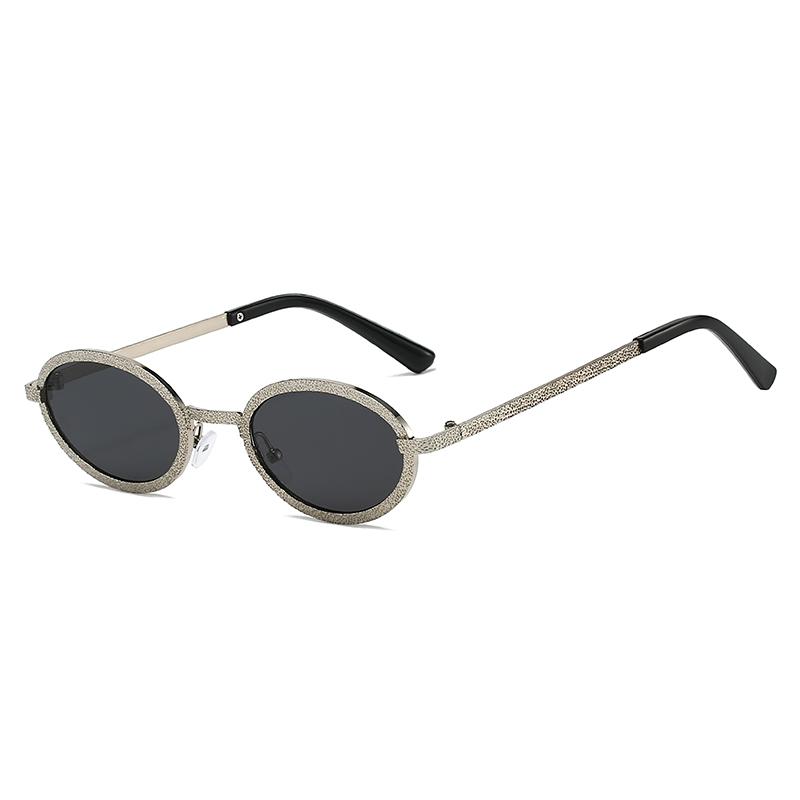 Fashion Luxury Oval Sunglasses Women Men Vintage Brand Sun Glasses Metal Frame Outdoor Travel Shades Lady Eyewear UV400