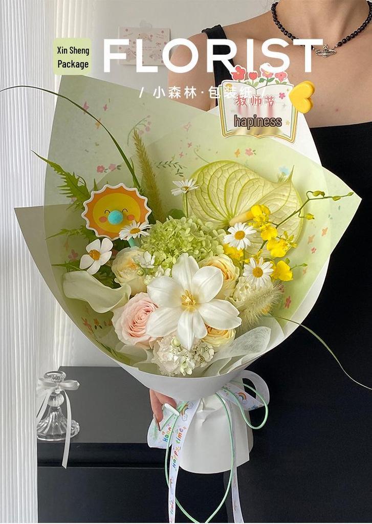 Kapok Handmade DIY Fresh Flower Wrapping Paper for Bouquets