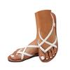 Thong Sandals With Back Strap For Women Ladies Dressy Summer Strappy Sandals Flat Casual Beach Fisherman Thong Chaussure Femme