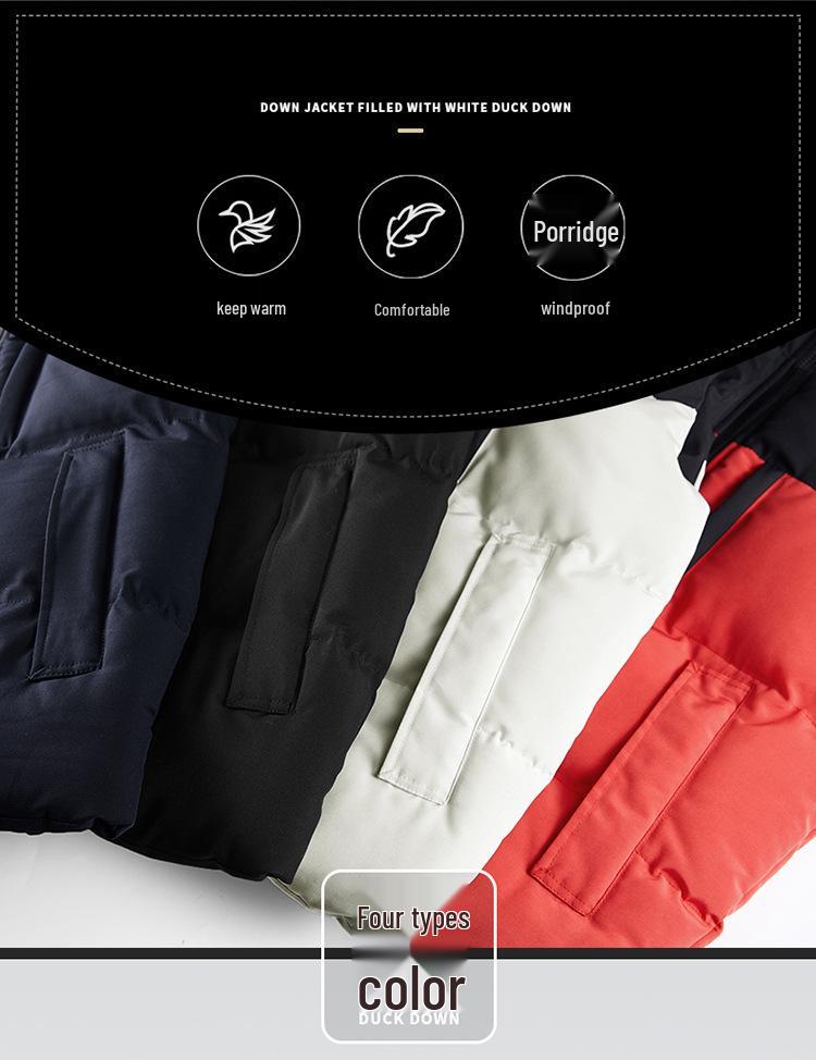 Men's Winter Patchwork Vest: Warm, Windproof, Waterproof, with Zipper Pockets - Fashionable Casual Cotton Design