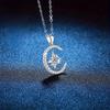 Elegant Crescent Star Pendant Necklace, Suitable for Daily Wear At Parties and Weddings, Bridesmaids' Mother's Day Birthday