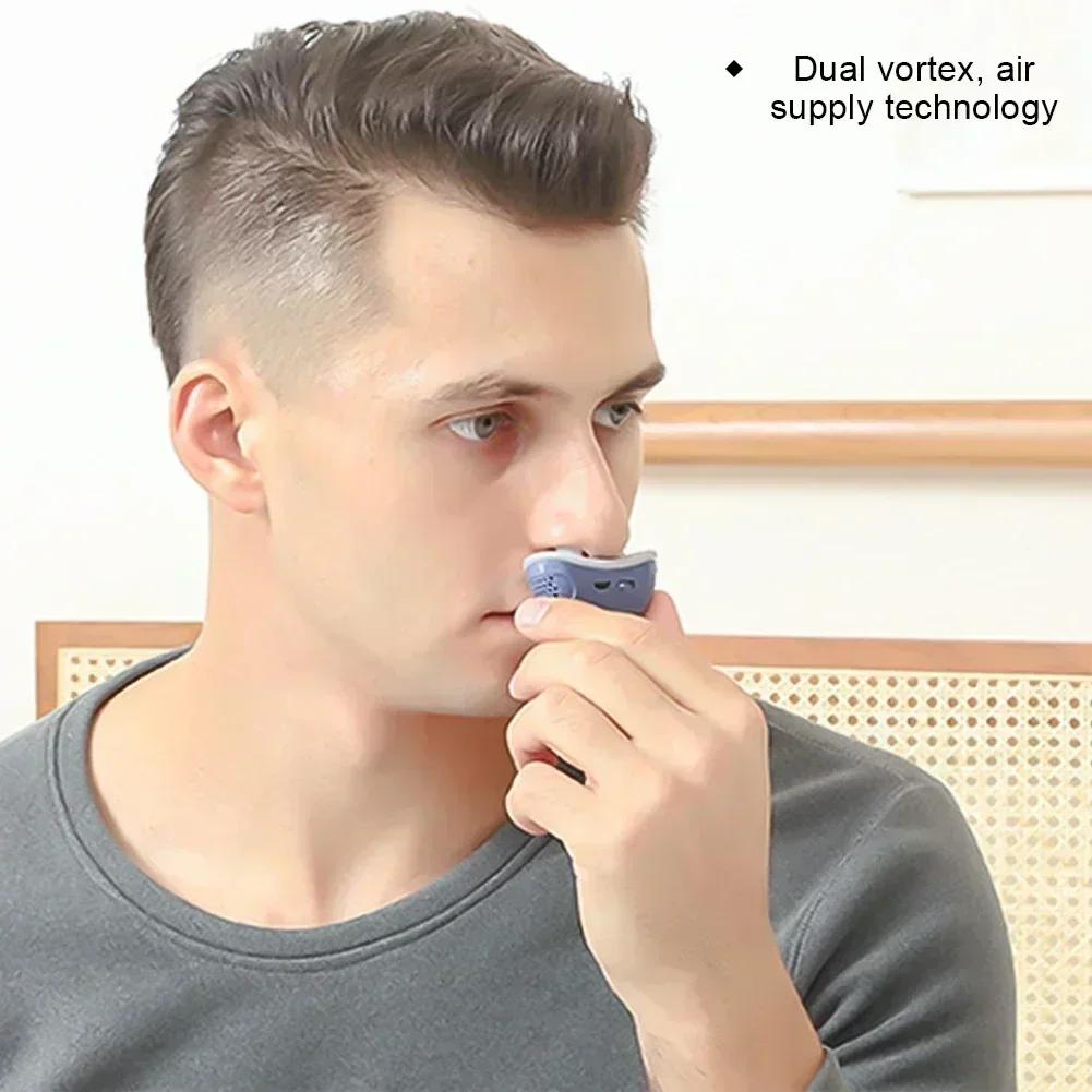 New Electric Anti Snore Device Nose Clip Anti-Snoring Stopper Snoring Solution Aid Guard Night Better Breath Sleep Care Machine