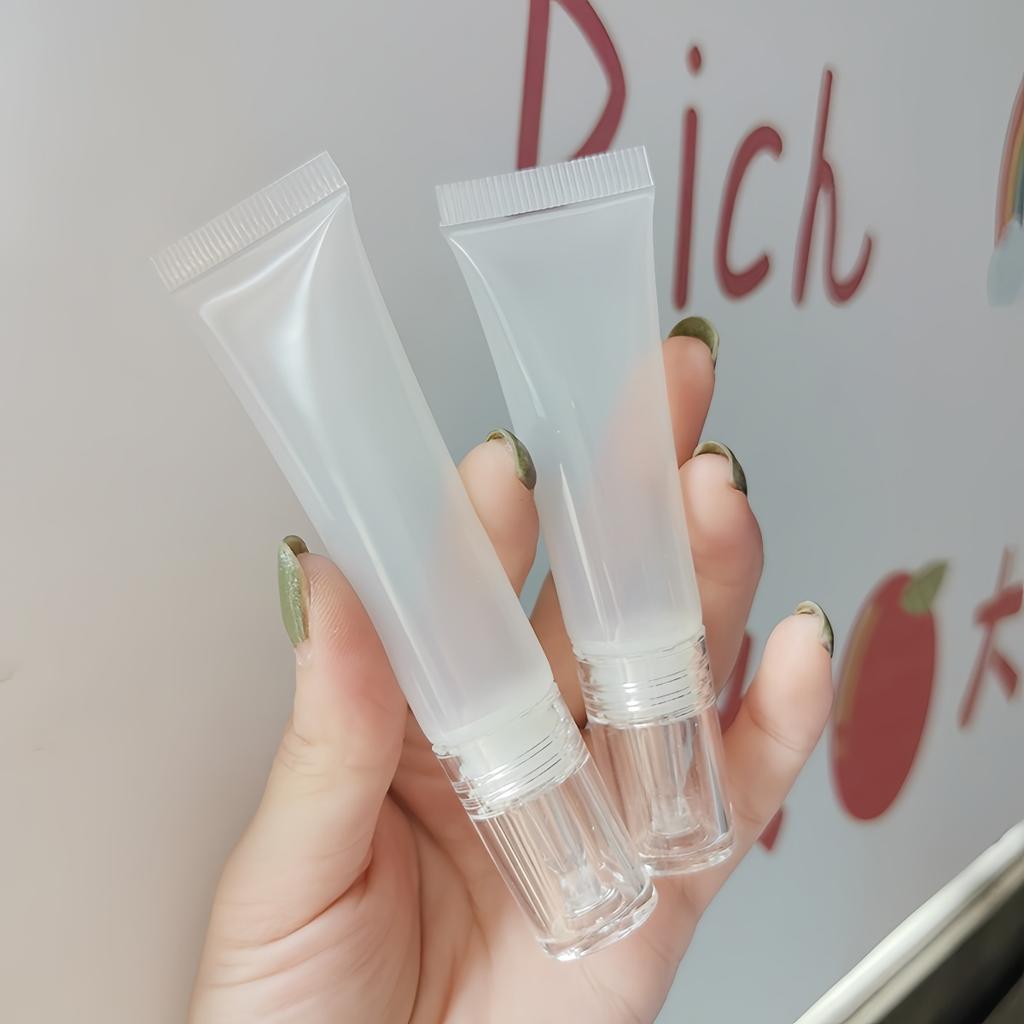 10ml Dropper Soft Tube Cosmetic Bottle for Eye Cream Liquid Lipstick Squeezable Makeup Dispenser