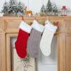 With Fluff Knitted Christmas Stocking Large Size Christmas Tree Ornaments  Family