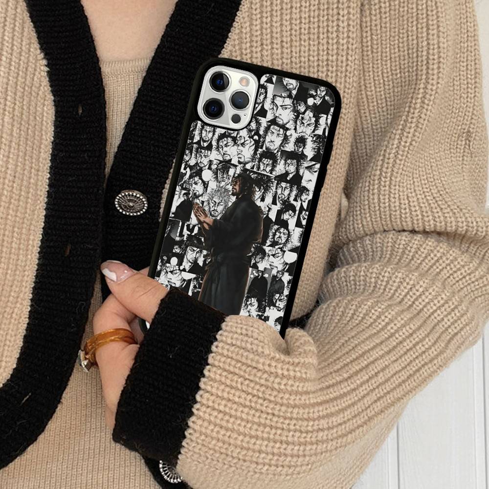 Anime Vagabond PC+TPU Protective Phone Case For IPhone 17 16 Pro Max 15 Plus 14 13 12 11 Cover