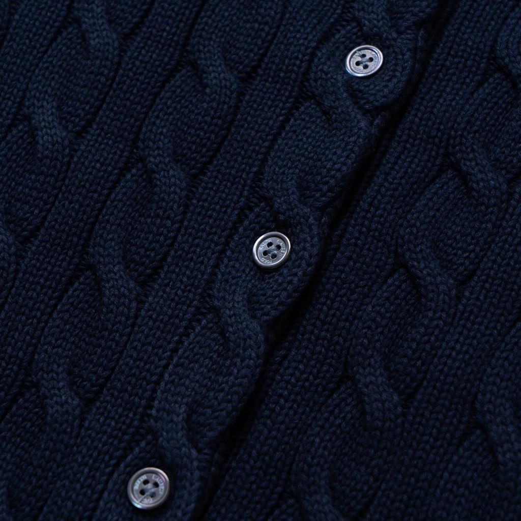 Polo Ralph Lauren Ss23 Solid Color Logo Embroidered Single-Breasted Long Sleeve Knit Sweater Women sweater Blue WMPOSWENDW20116-400
