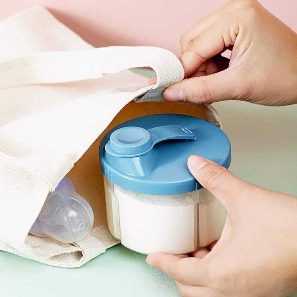 PP Infant Milk Powder Storage Box - Sealed Snack Dispenser for Travel, Spice Beige, BPA-Free, Durable Design