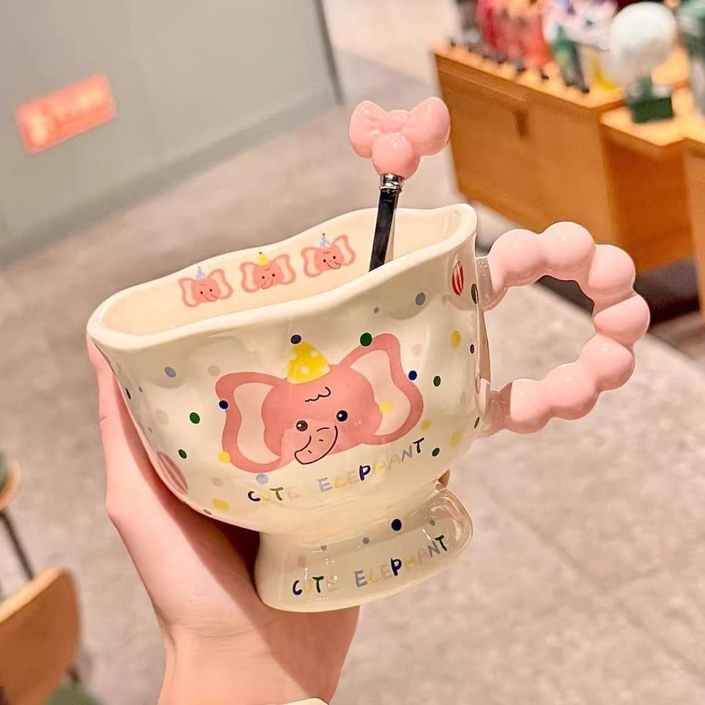Elephant Ceramic Cup High value Water Cup Couple Mug Gift Birthday Gift for Boys and Girls