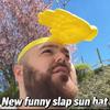 Outdoor Hand Palm Shape Sun Protection Hat for Men Women,Creative Slap Hand Sun Visor Funny Palm Sunshade Headband