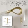 Official umba Loop Curtain Rod, Gold