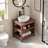 Lavandino per Casa delle Bambole, Mobili in Miniatura Scala 1/12, Set Lavandino Mini da Bagno con Scaffale, Accessori per Casa delle Bambole
