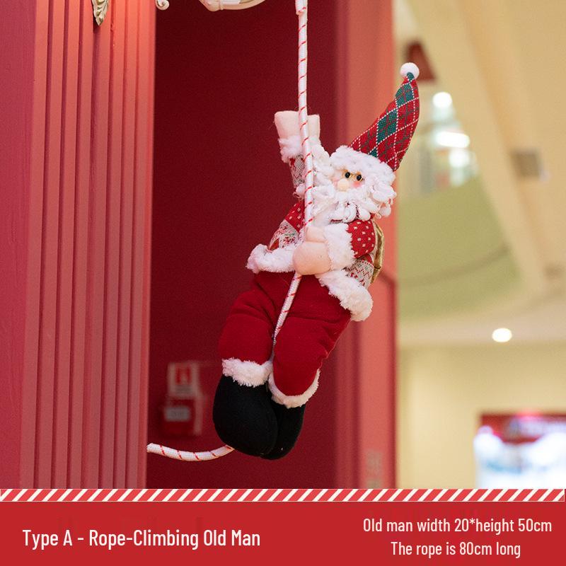 Santa Claus Parachute Ceiling Ornament for Christmas Decor and Store Anniversaries