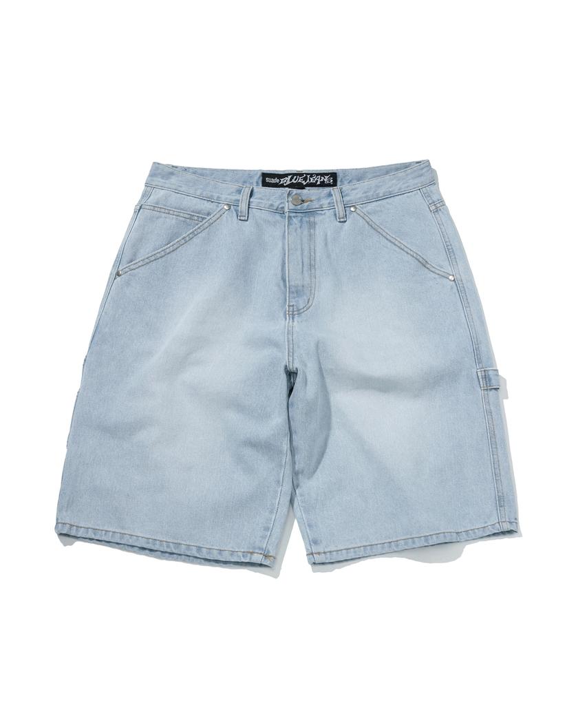 Seuweideu Carpenter Denim Shorts [Light Blue]