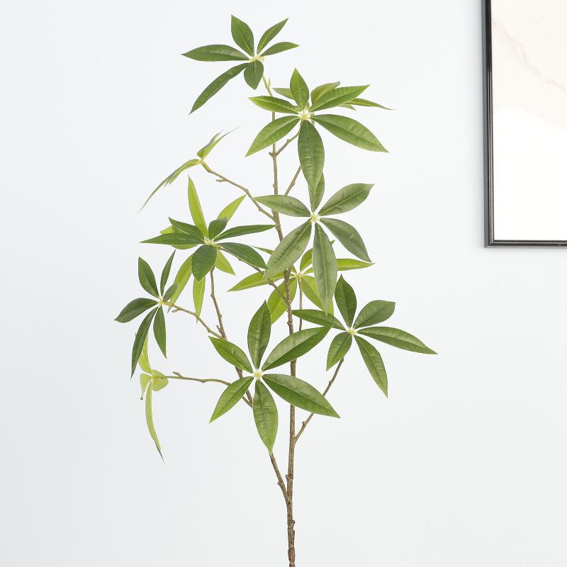 Simulated single fortune leaf decorative floor ornament tape simulated fortune tree leaf