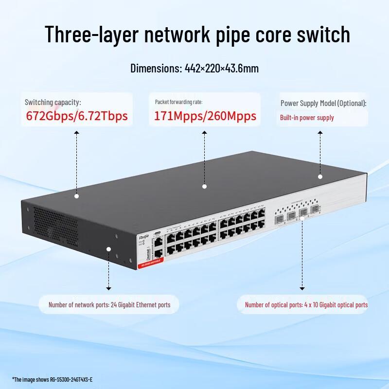 

Ruijie RG-S5300 24-Port Gigabit Layer 3 Managed Switch