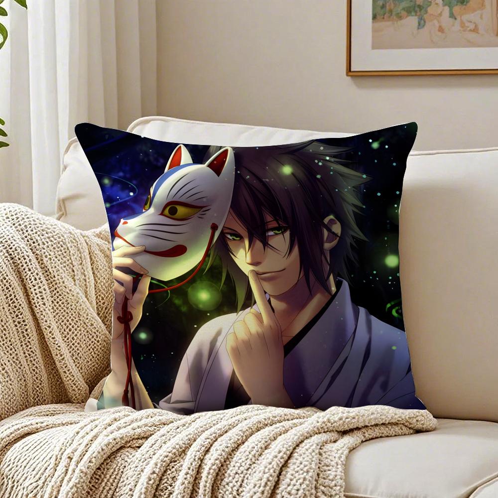 Romantic Japanese Game Anime HHakuoki Cushion Cover Pillowcase Antidustmite living Room Sofa Decor Cushion Room