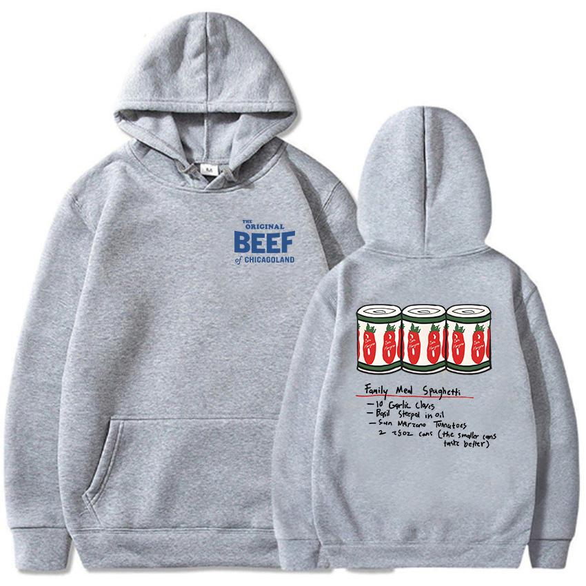 Men Clothes The Original Beef of Chicagoland Hoodies The Bear TV Series Graphic Sweatshirts Moletom Long Sleeve Hooded