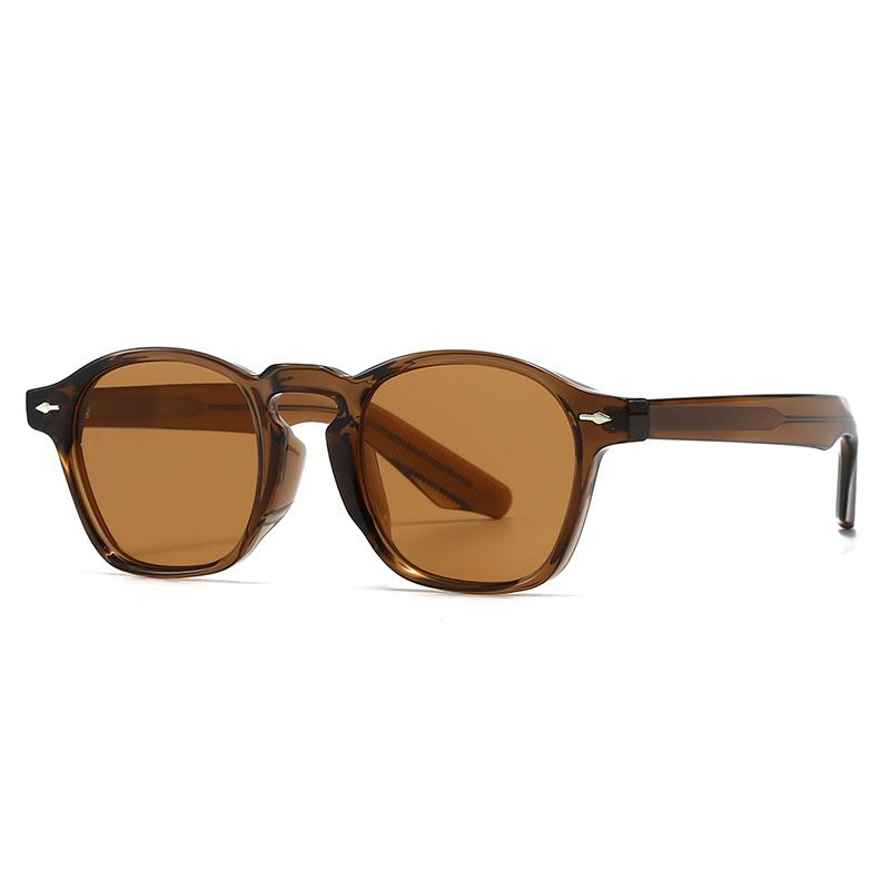 European And American  Trendy Street Style Retro Artistic Acrylic Insert Sunglasses Modern Charm Ins Sunglasses 28058
