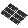 6Pcs Stainless Steel Flag‑Shaped Door Hinge Hardware Fittings for Cabinet Cupboard Furniture