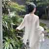 Women's Summer Chiffon Sun Protection Cardigan - Nuan Feng Lai Style, Long Sleeve, Loose Fit
