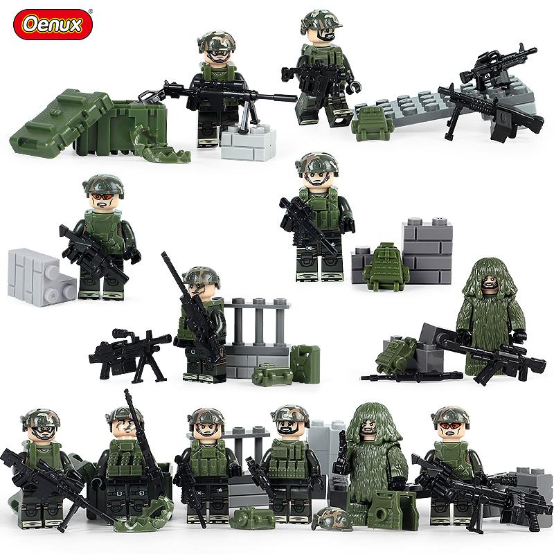 Neue Mini-Camouflage-Soldaten Militärische Kleine Bausteine Mini Moderne Armee-Soldatenfiguren MOC Baustein Spielzeug Für Kinder