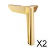 2xFurniture Sofa Legs, Corner Furniture Feets, Accessories Triangle Metal
