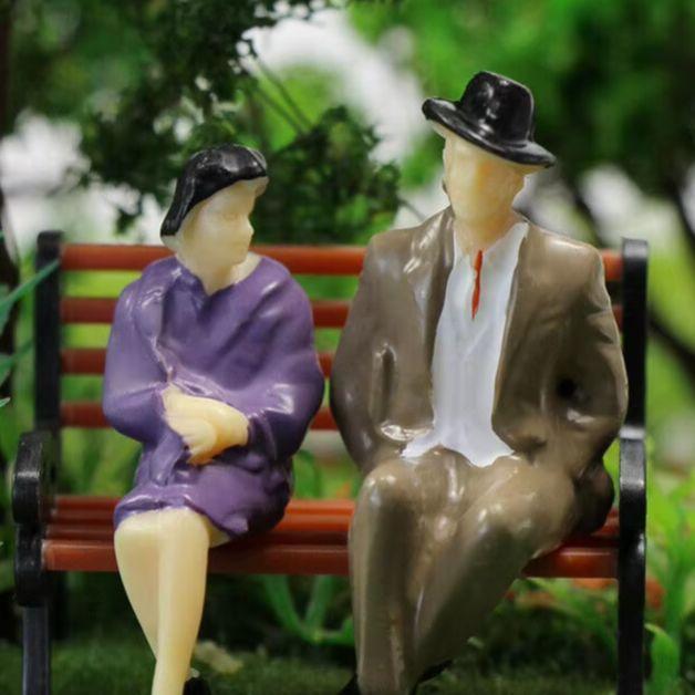 

50Pcs Painted Model Train Seated People Passengers Figures 1:32 HO Scale Model Building Kit Perfect For Layout Diorama-Accessory China Mainland