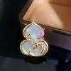 New Retro Chinese Style Horse Head Hollow Gourd Brooches For Women Luxury Design Corsage Pin Exquisite Jewelry Accessories