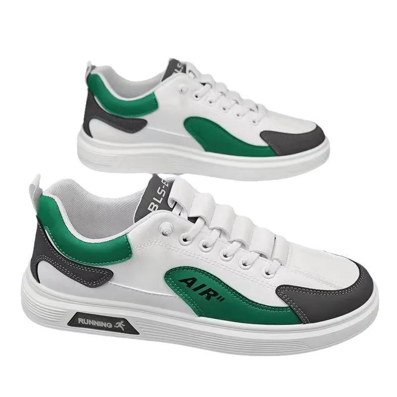 Wiosenne i jesienne męskie buty skórzane niskie modne trendy do biegania sportowe męskie casualowe modne buty