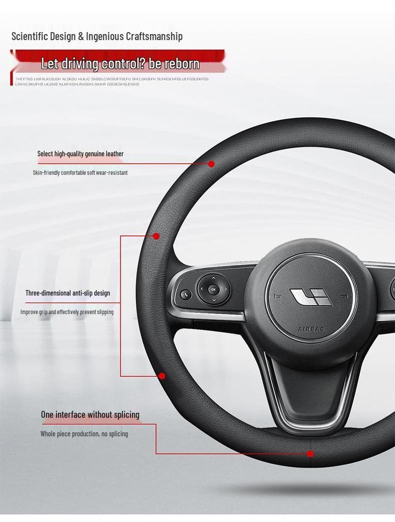 Ideal ONE Steering Wheel Cover: Stitch-Free, Non-Slip, Sweat-Absorbent, All-Season Sports Grip