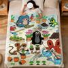 Soft Warm Plush Blanket Fuuny Cartoon Dorm M-Mole Sofa Living Room The Pet Hogar Bed Little Gift Nap K-Krtek Cute Home Flannel
