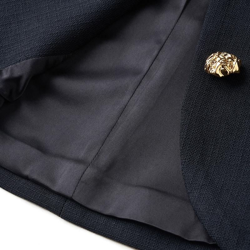 Elegant Women's V-neck Spring Blazer - French Acetate Design