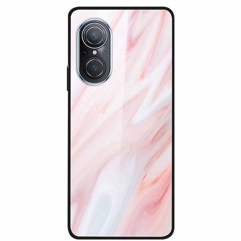 For Huawei Nova 9 10 Case Marble Tempered Glass Cover Hard Back Case For Huawei Nova9 10 SE Capa Nova10 Shockproof Funda Coque