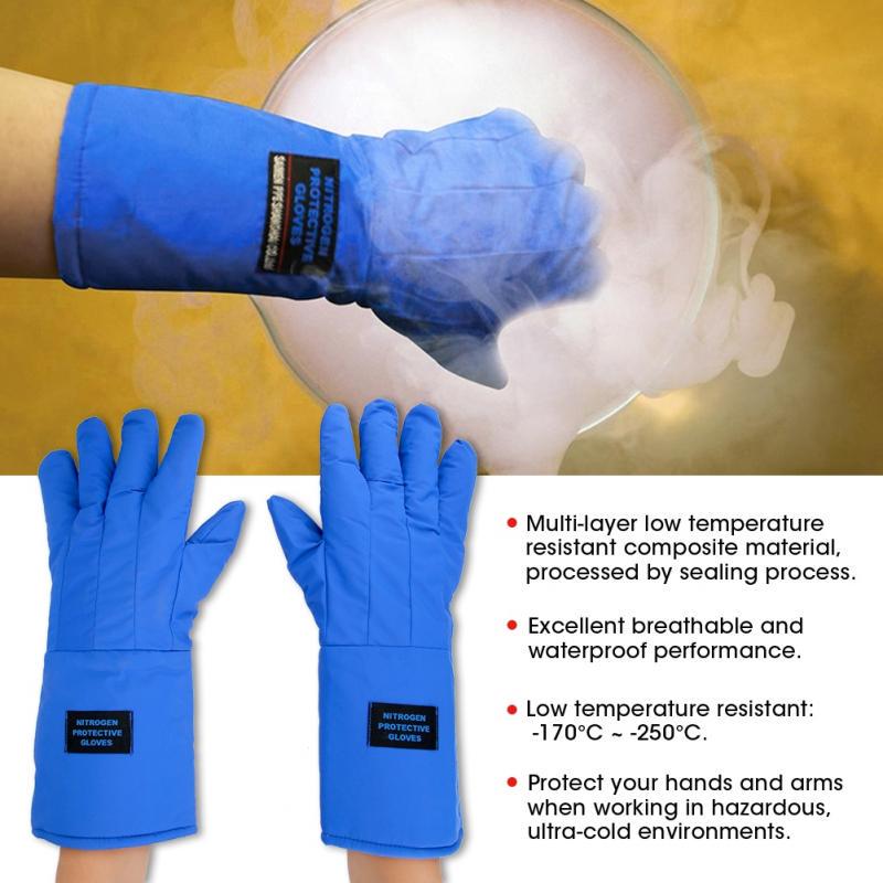 Buy 38cm Long Cryogenic Gloves Waterproof Low Temperature Resistant