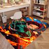 Demon Slayer Print Rug, Washable Floor Carpet, For Entryway Dorm Laundry Room Office Study, Home Decor Birthday Christmas Gift