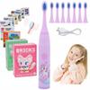Sonic Toothbrush For Children Electric Purple+Tips+Free