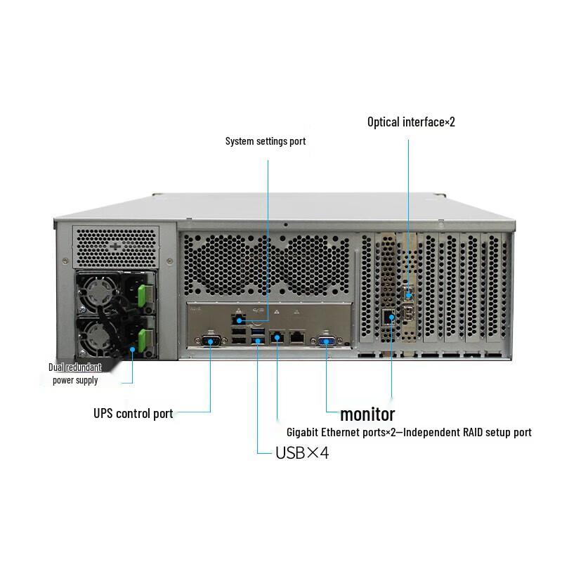TOPAVID TP6424-10G 24-Bay Rackmount Fiber NAS Storage Server